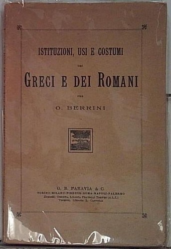 Istituzioni usi costumi - , e