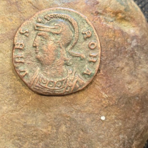 Moneta bronzo romana - , roma