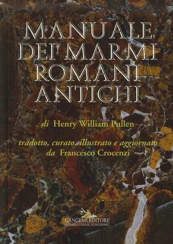 Manuale dei marmi romani - manuale,