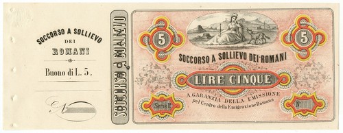Lire non emesso - lire, matrice