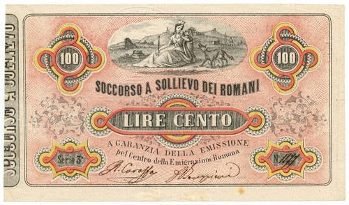 100 lire soccorso - soccorso, sollievo